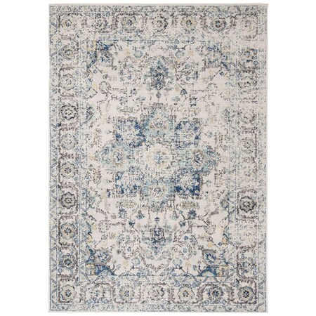 Safavieh 2 ft. 3 in. x 4 ft. Madison Power Loomed Accent Area Rug Turquoise & Ivory MAD603K-24